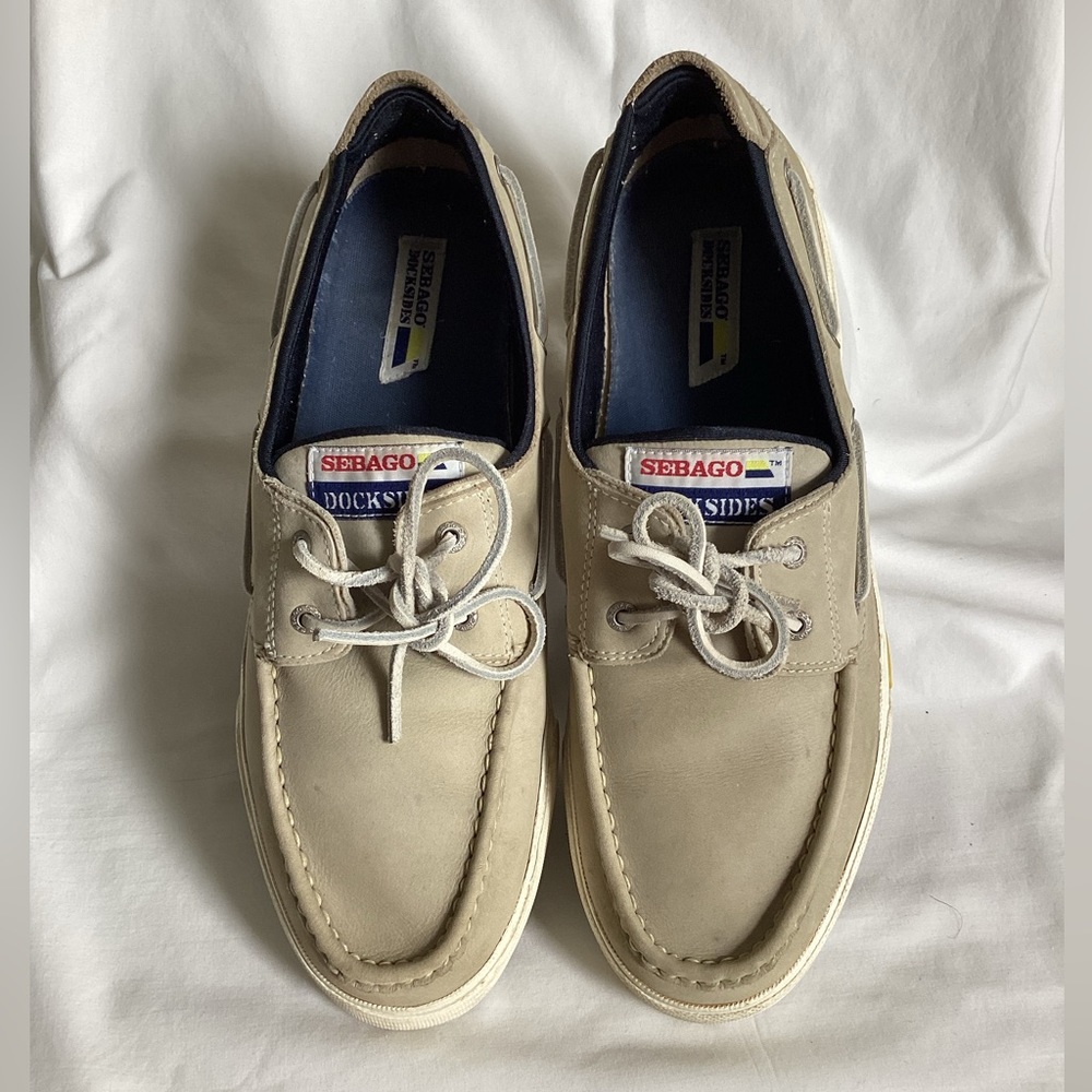 ⚓️ SEBAGO Sz 12 WIDE Docksides boat shoes deck shoes - Picture 5 of 5